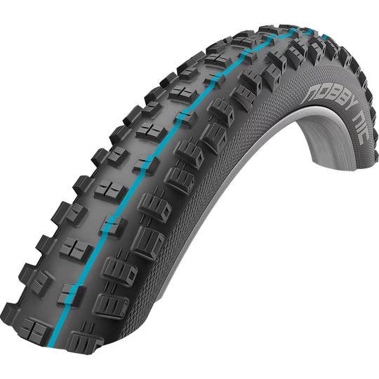 Schwalbe Nobby Nic Addix Tyre - Apex - Snakeskin - Folding Bead - Black - Blue, Black - Blue