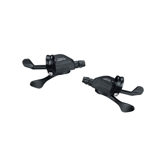 microSHIFT Marvo LT M859 2-3x9 Spd Xpress Shifters - Black - Set}, Black