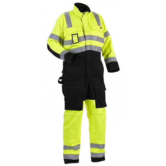 Blåkläder 637318043399C46 Haalarit huomioväri, huomiokeltainen/musta Koko C46