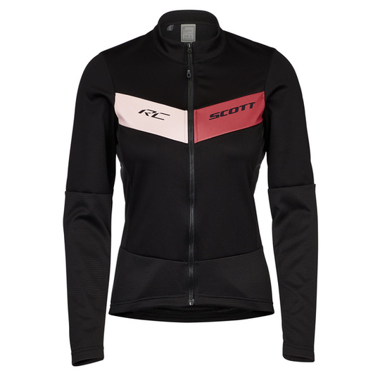 Scott Sco Jacket Ws Rc Warm Hybrid Wb - Black/ochre Red - Naiset - XS