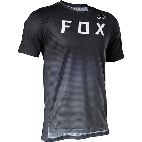 Fox Racing Flexair Short Sleeve Cycling Jersey - XXL} - Black, Black