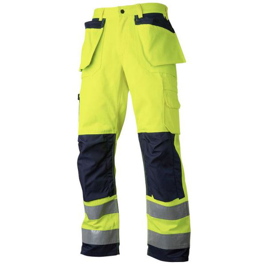 Top Swede 2516 Vyötäröhousut huomioväri, keltainen/laivastonsininen Koko C44