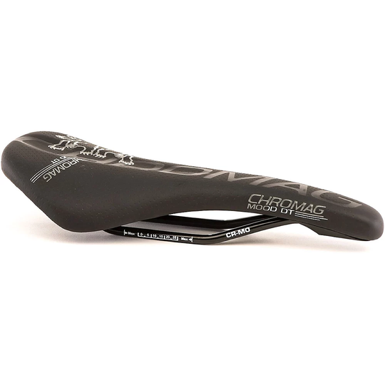 Chromag Mood Durable Top Bike Saddle - 135mm Wide - Black - Grey, Black - Grey