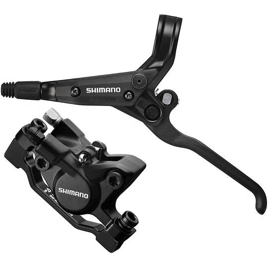 Shimano T445 Disc Brake (LH Lever) - Black - 850mm 160mm Rotor}, Black