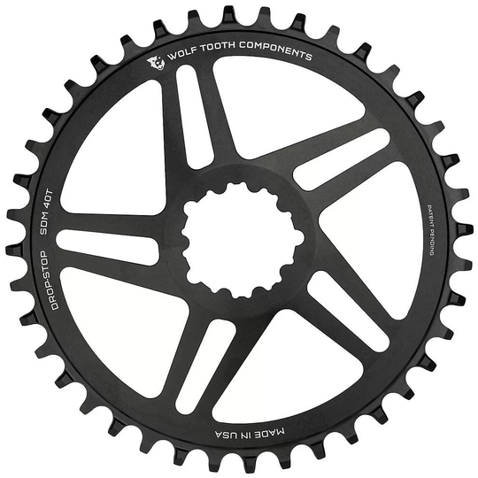 Wolf Tooth Direct Mount Mountain Bike Chain Ring - BB30 - Black, Black