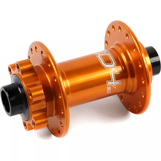 Hope Pro 4 Mountain Bike Front Hub - 32h - 15mm x 110mm Axle} - Orange, Orange