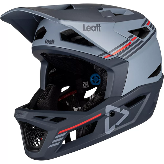 Leatt MTB Gravity 4.0 Helmet 2023 - L} - Titanium, Titanium