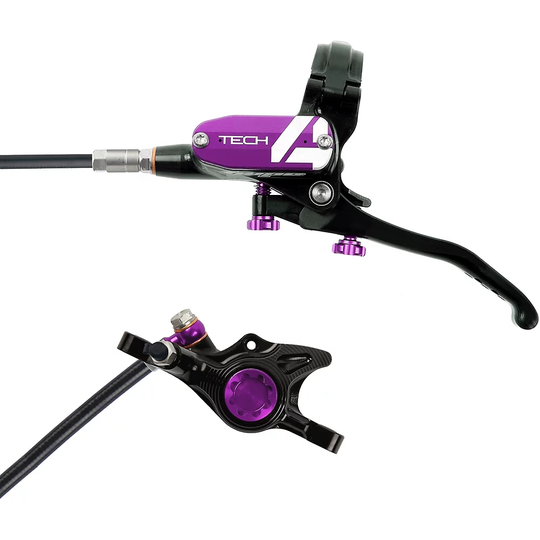 Hope Tech 4 X2 Brake - No Rotor - 1700mm - Purple, Purple