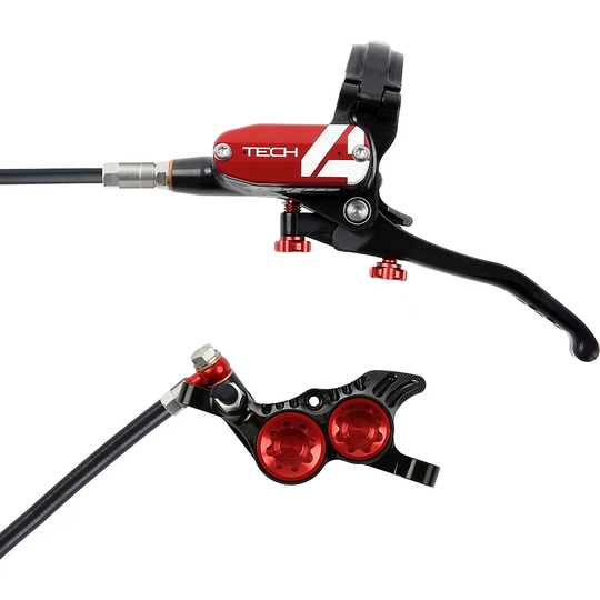 Hope Tech 4 V4 Brake - No Rotor - 1700mm - Red, Red