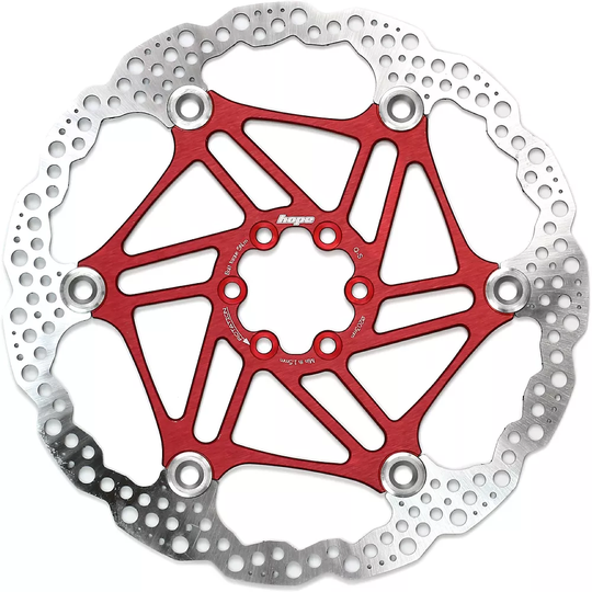 Hope Floating Disc Brake Rotor - Red - 185mm}, Red