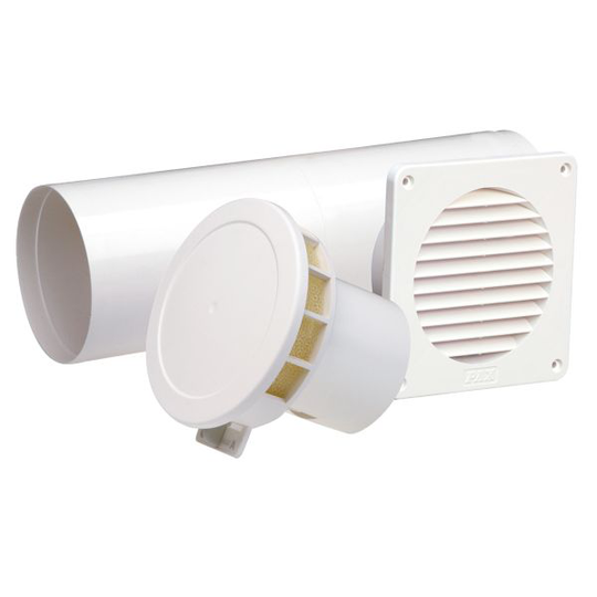 PAX 2602-6 Tuloilmapaketti termostaattiohjattu, pyöreä Ø100 mm