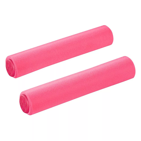 Supacaz Siliconez SL MTB Handlebar Grips - 130mm - Neon Pink, Neon Pink