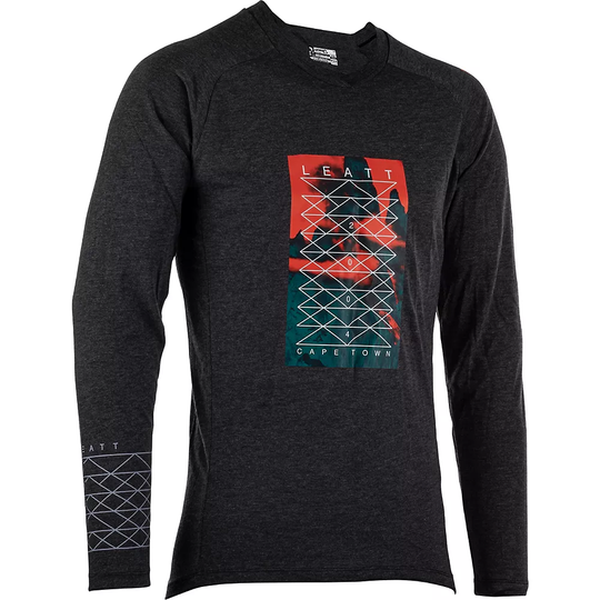 Leatt MTB Gravity 2.0 Jersey 2023 - XXXL} - Black, Black