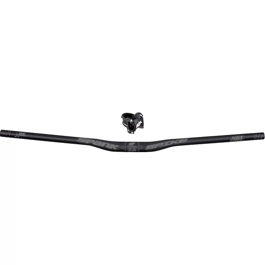 Spank SPIKE 800 MTB Race Bar with Race 2 Stem - Black-Grey - Stem Length: 50mm}, Black-Grey