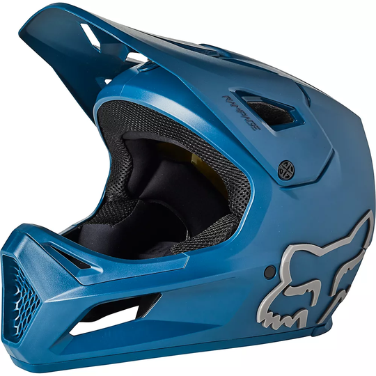 Fox Racing Youth Rampage MTB Helmet SS22 - S} - Dark Indigo, Dark Indigo