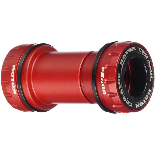 Rotor BB30 to 24mm Ceramic Bottom Bracket - 68mm - BB30} - Red, Red