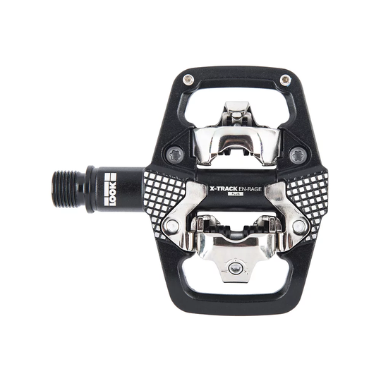 Look X-Track Rage Plus Clipless MTB Pedals - Black, Black