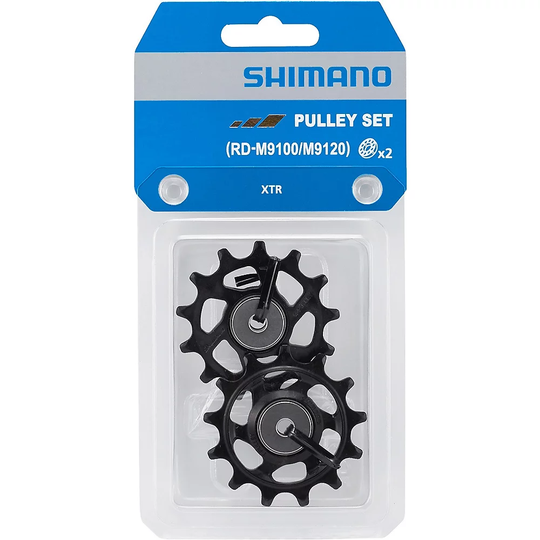 Shimano XTR RD-M9100 11 Speed Jockey Wheels - Black, Black