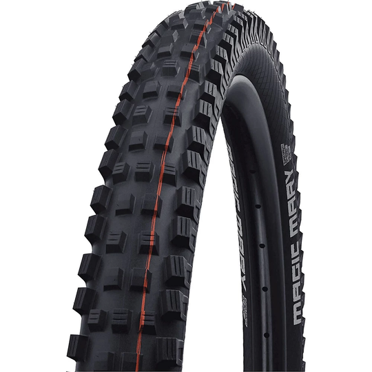 Schwalbe Magic Mary Evo Super Gravity MTB Tyre - Addix Soft - Black Orange, Black Orange