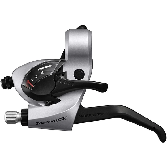 Shimano Tourney TX800 3x8 Speed Gear Shifters - Silver - Right Hand}, Silver