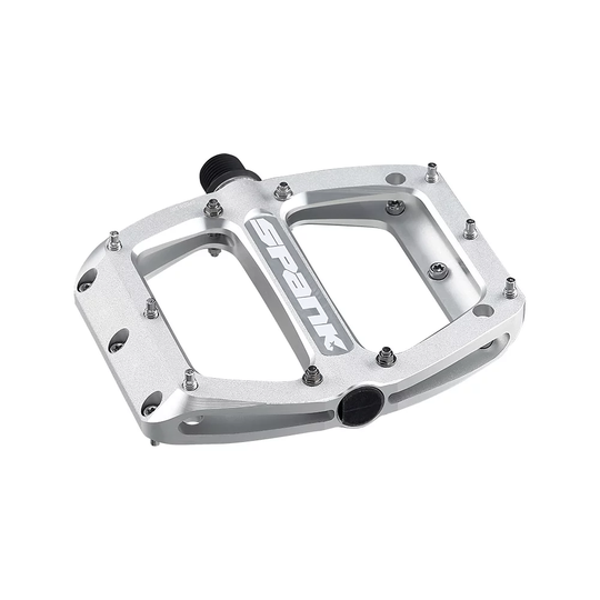 Spank SPOON 110 Flat Mountain Bike Pedals - Raw Silver, Raw Silver