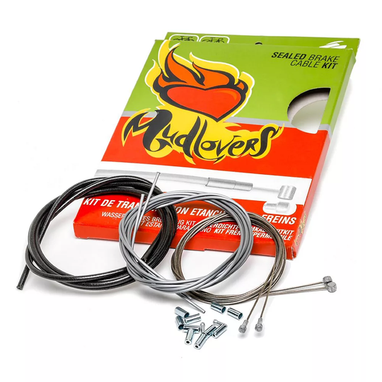 Transfil Mudlovers MTB Brake Cable Kit - Black - Silver, Black - Silver