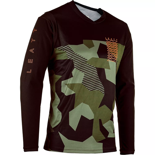 Leatt Junior MTB Gravity 4.0 Jersey 2023 - XL} - Camo, Camo