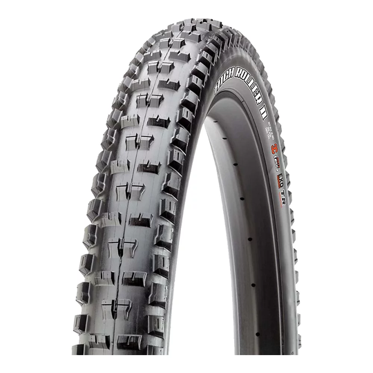 Maxxis High Roller II Plus MTB Tyre (3C-EXO-TR) - Folding Bead - Black, Black