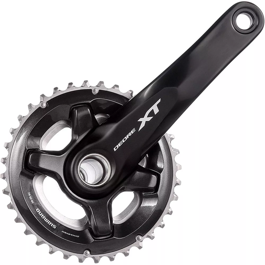 Shimano XT M8000 2x11 Speed MTB Boost Chainset - 51.8mm Chainline - Black, Black
