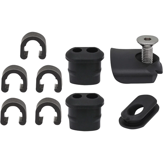 Nukeproof Reactor Carbon MTB Cable Guide Kit - Black, Black