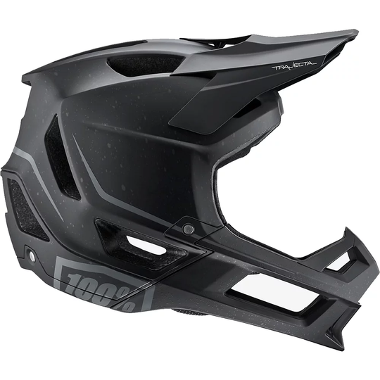 100% Trajecta MTB Helmet SS22 - L} - Black, Black