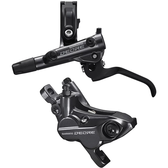 Shimano M6120 Front Hydraulic Disc Brake - 2000mm without Adaptor - Black, Black