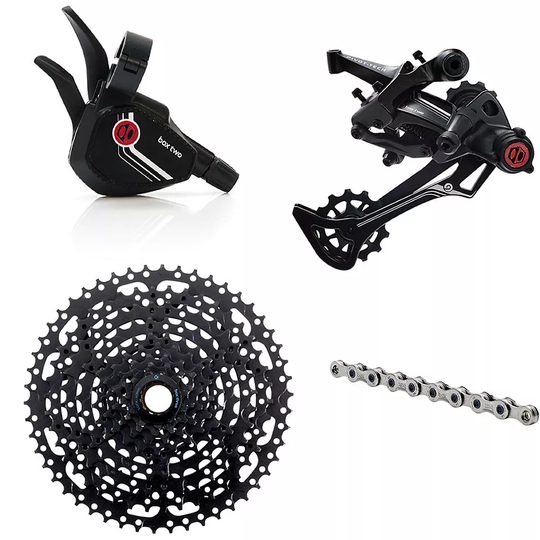 Box Two-Three Prime 9 X Wide MTB Groupset - 126L - Black, Black