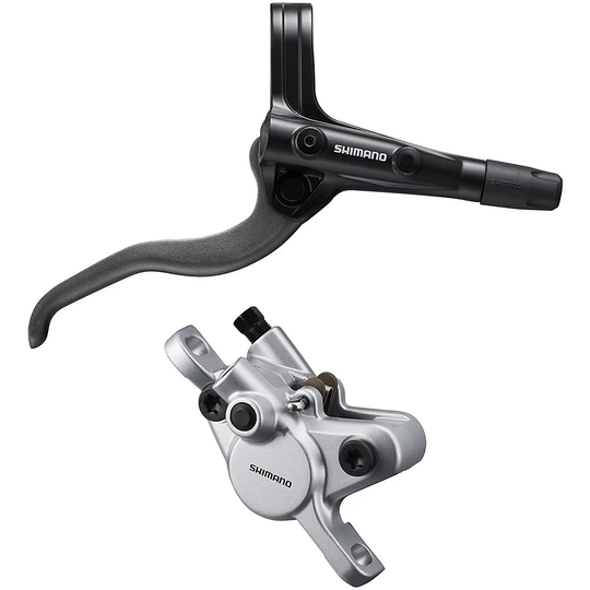 Shimano MT400 Mountain Bike Disc Brake - Silver - 1350mm RH}, Silver