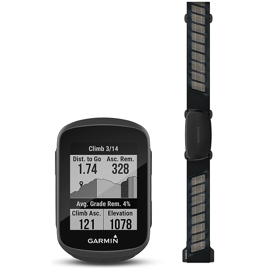 Garmin Edge 130 Plus GPS Bike Computer Bundle - Black, Black