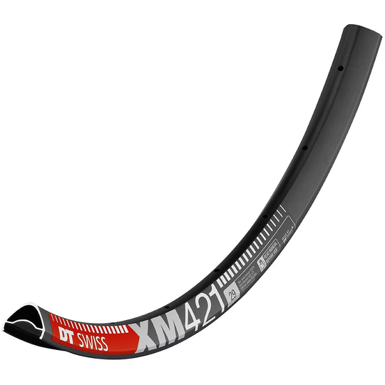 DT Swiss XM 421 25mm Mountain Bike Rim - 32H - Black, Black
