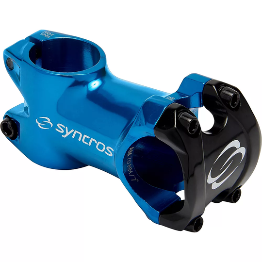Syncros Gloss Alloy Stem - Blue-Black - 1.1/8"}, Blue-Black