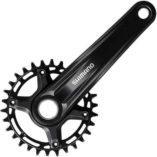 Shimano MT510 12 Speed Single MTB Chainset - Black - 34t}, Black