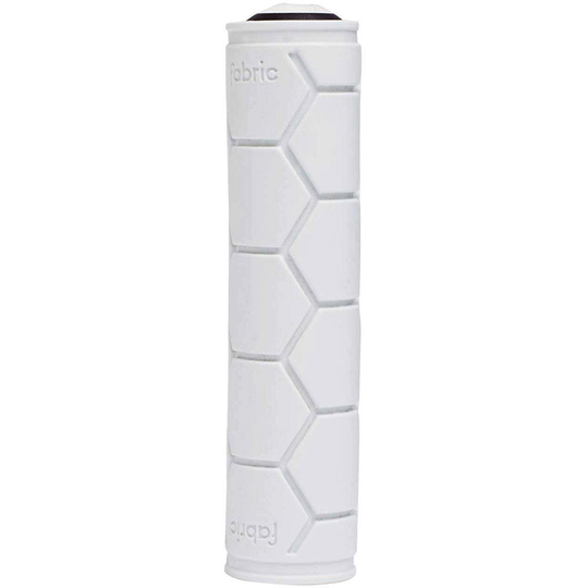 Fabric Silicone Slip On MTB Handlebar Grips - 135mm} - White, White