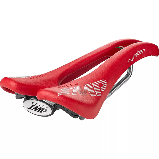 Selle SMP Nymber Bike Saddle - 139mm Wide - Red, Red