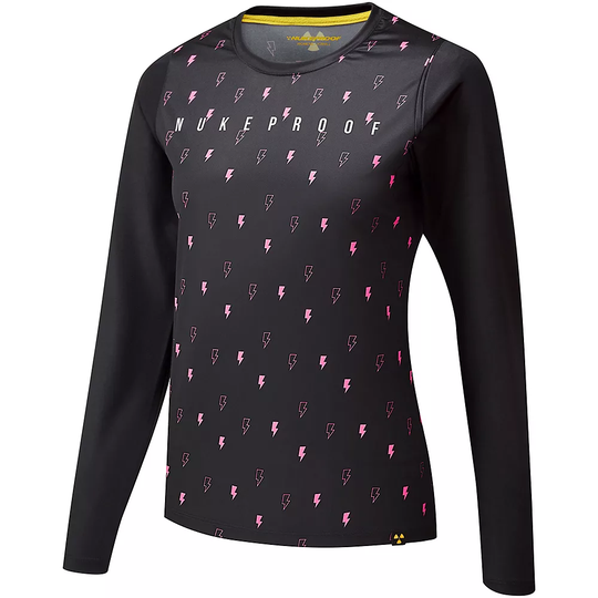 Nukeproof Blackline Women's Jersey -LTDThunderbolt - UK 8}, Black