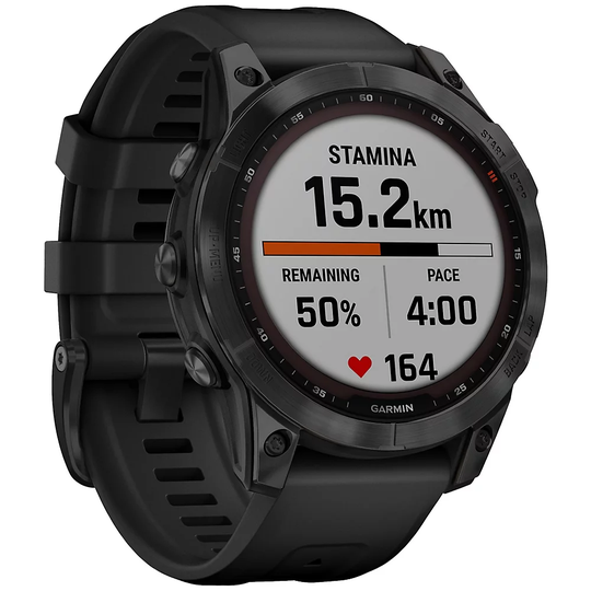 Garmin fenix 7 Sapphire GPS Watch - AU AW22 - Black - Black, Black - Black