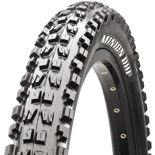 Maxxis Minion DHF Mountain Bike Tyre (EXO-TR) - Folding Bead - Black, Black