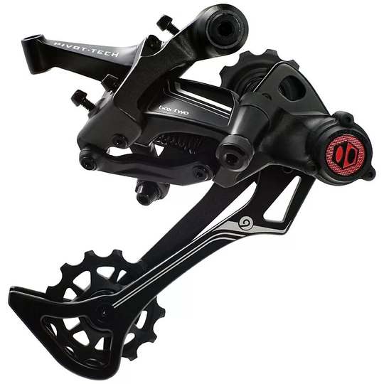 Box Two Prime 9 Speed MTB Rear Derailleur - X-Wide} - Black, Black