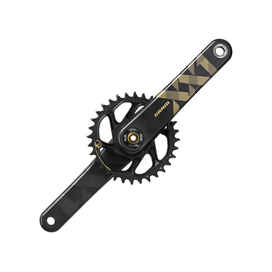 SRAM XX1 Eagle 12sp DM MTB Chainset - DUB - Gold - DUB}, Gold