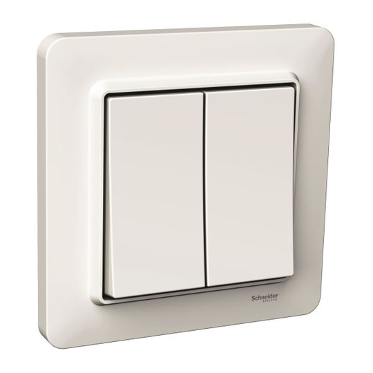 Schneider Electric Exxact Basic WDE002916 Vaihtokytkin kruunukytkin, valkoinen