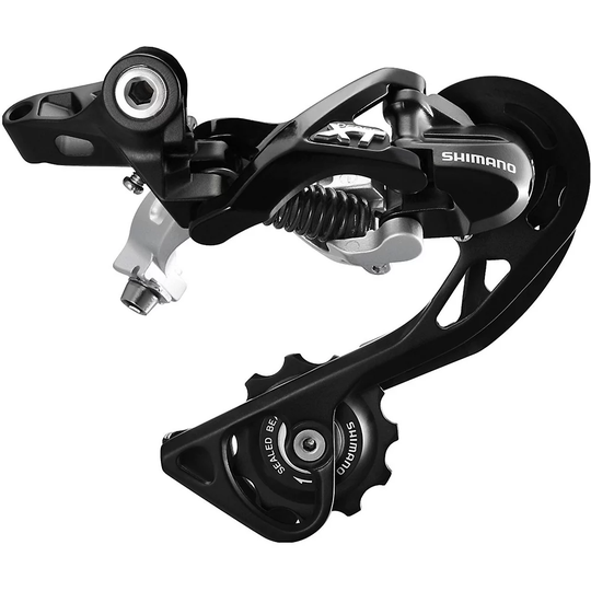 Shimano XT M781 10 Speed MTB Rear Derailleur - Long Cage} - Black, Black