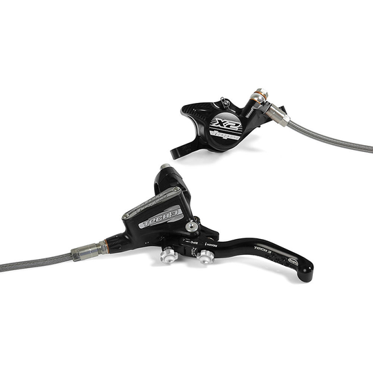 Hope Tech 3 X2 Brake (No Rotor) - Right Hand - Front - Black, Black