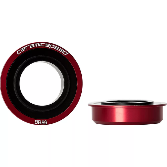 CeramicSpeed BB86 Shimano MTB Bottom Bracket - BB86 - 24mm Spindle} - Red, Red