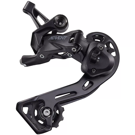 microSHIFT Advent RD-M6195 MTB Rear Derailleur - Medium Cage} - Black, Black